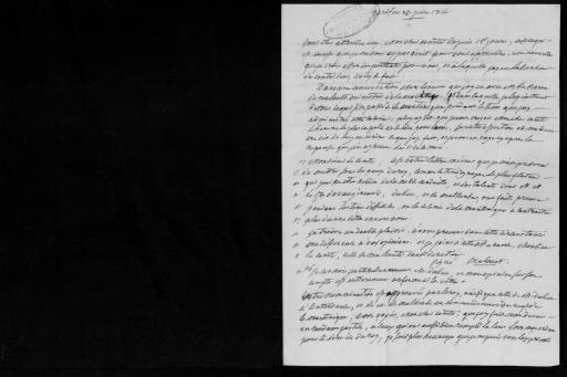 Lettres du comte de Vioménil, ancien gouverneur de la Martinique, et de Malouet, ministre de la marine et des colonies à Vaugiraud, 23-24 juin 1814. - 2 lettres.